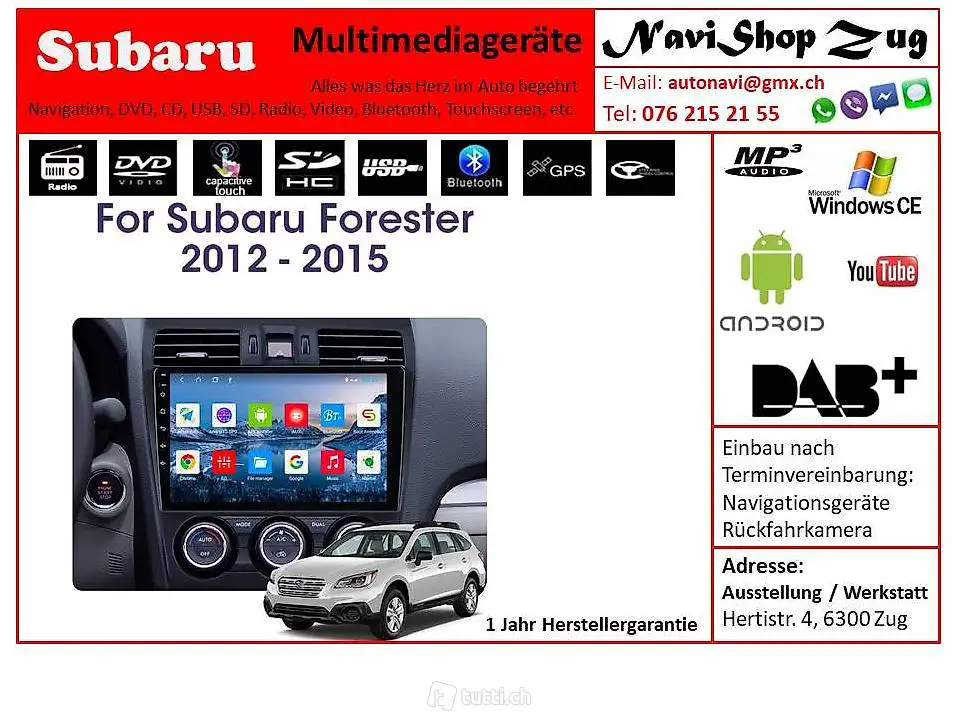  Subaru WRX STI Radio, Navi, Bluetooth, Freisprech, USB
