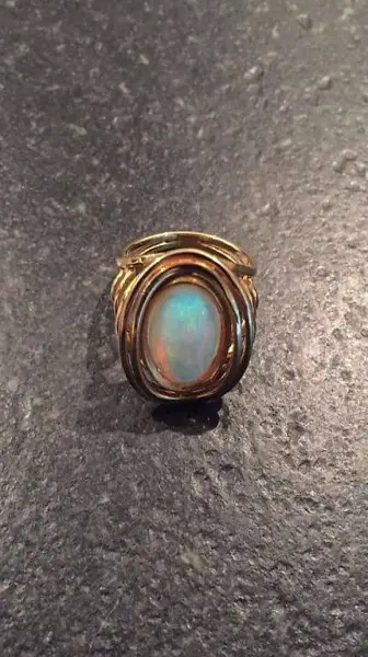 Ring gelbgold 18k mit Opal