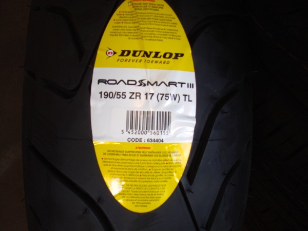 190/55 ZR 17 75W Dunlop Roadsmart 2 Frühling 2024