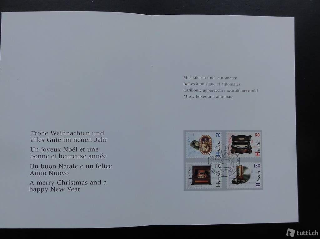 Briefmarken Musikdosen und Automaten 1997