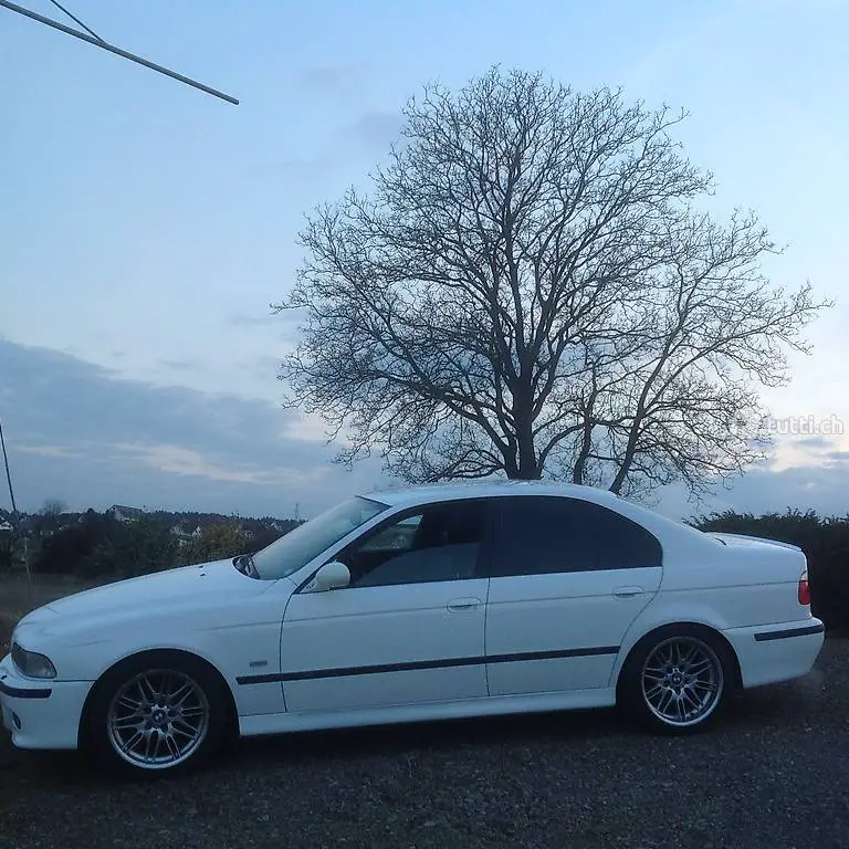 BMW M5 E39 mit Navi, AHK1,8t jg.2000 6Gang ein Traum in Weiss