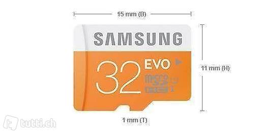 Micro SDHC 32GB Samsung Speicherkarte EVO