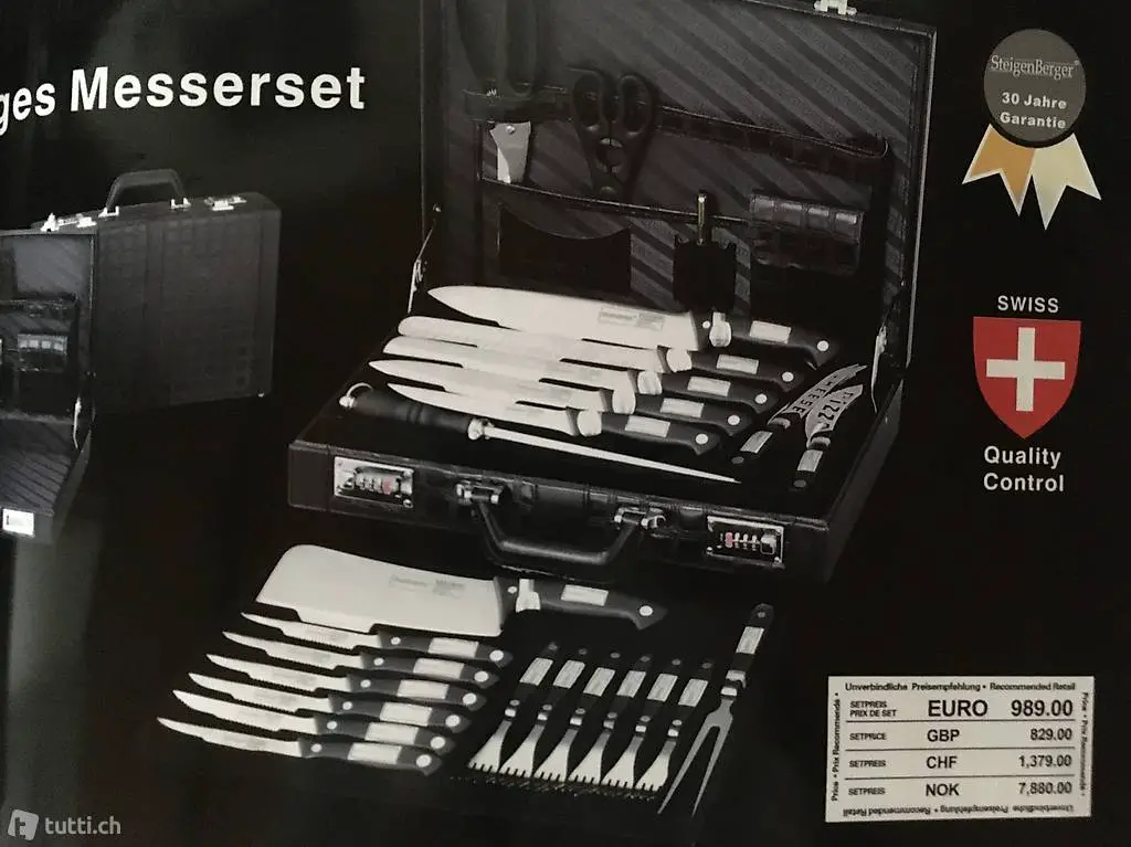 Messer-Set im Koffer, 24-teilig (NEU/Originalverpackung)