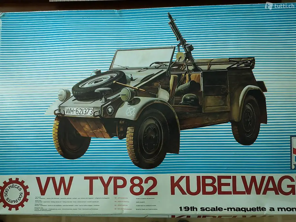 Modellbau 1/9, VW Kübelwagen Typ 82, von ESCI