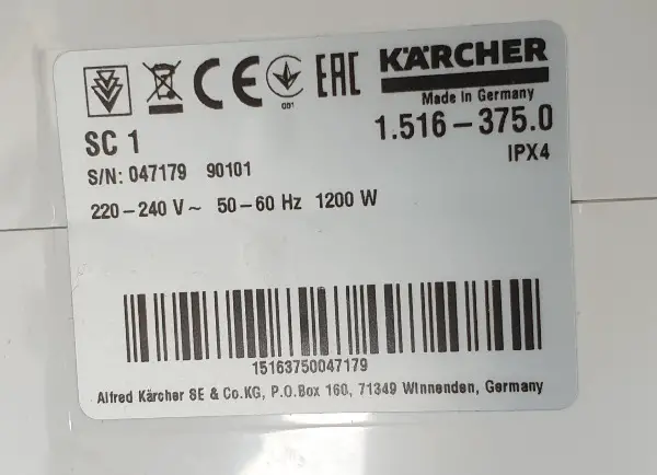 Dampfreiniger SC 1 EasyFix Premium von Kärcher