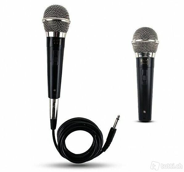  mikrofon live mit microfon kabelset für karaoke gesang & dj