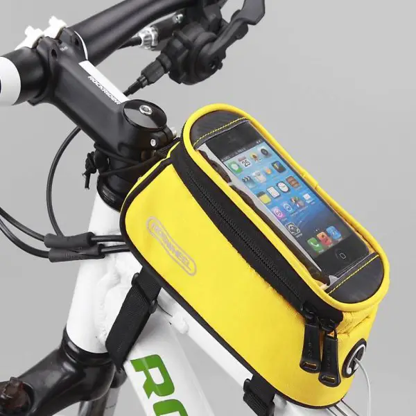  Portofrei Gelb ROSWHEEL Fahrradtasche velo Rahmentasche Hand