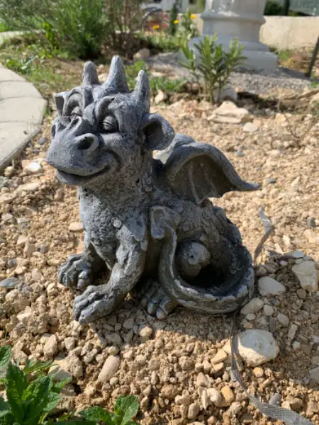 Gartenfiguren, figure de jardin, Dragon, Drachenbaby