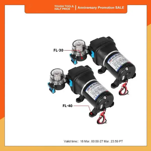 12V Membran Wasserpumpe 10L/Min 17PSI 17L/Min 40PSI