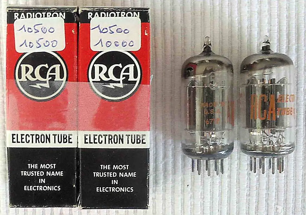 1 Matched Paar 5687 RCA 1967 Neu/OVP - geprüft gemessen