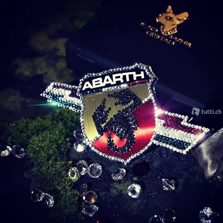  Abarth Logo seitlich mit Swarovski