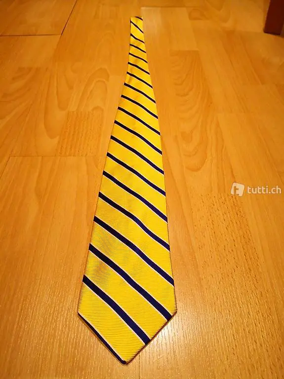 BROOKS BROTHERS - Yellow and blue tie