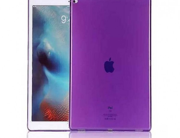  iPad Pro 12.9 weiches Plastik Schutzhülle Lila Violett