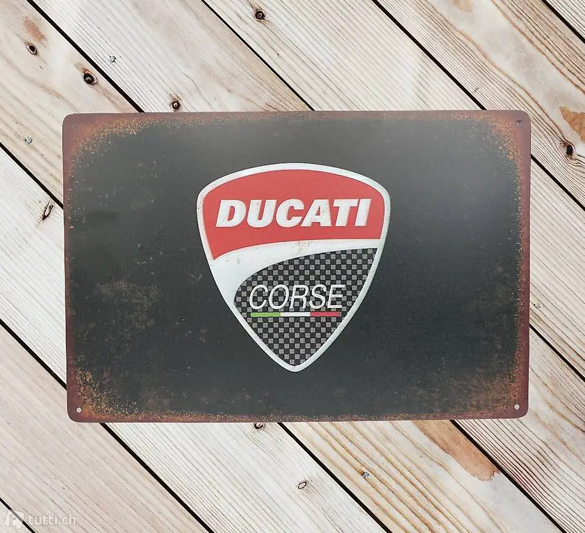 Ducati Corse Monster Streetfighter Diavel Blechschild