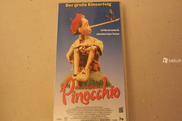 VHS-Videokassette DIE LEGENDE VON PINOCCHIO