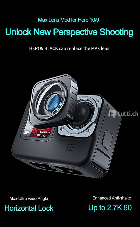  TELESIN Ultra-weitwinkel Max Objektiv Für GoPro Hero 9 10