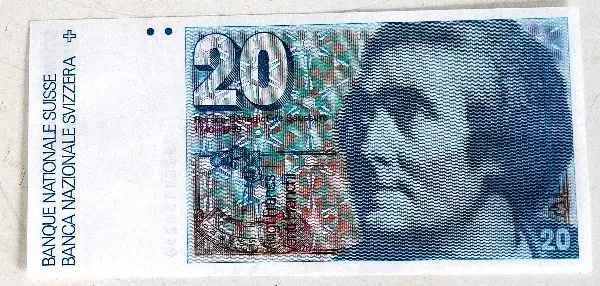 20 Franken Note alt 92C115029