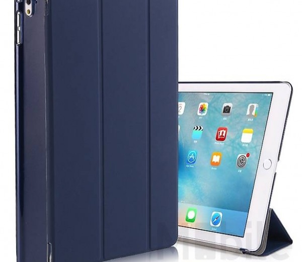  iPad Mini 4 Smart Etui Leder Hülle Case Tasche BLAU / DUNKEL