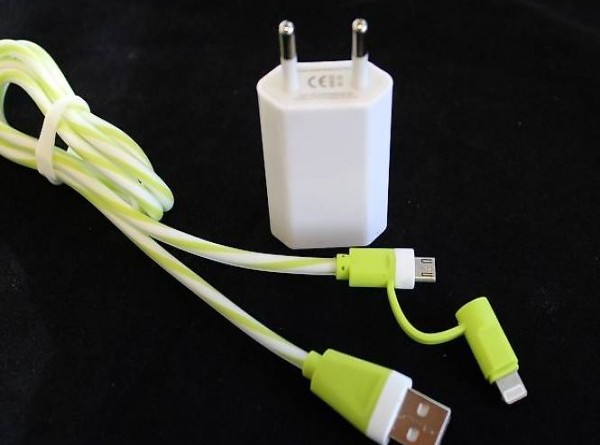  Portofrei 2in1 grün Micro Lighting kabel iPhone Samsung ip