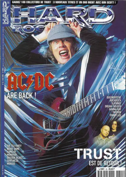 MAGAZINE AC/DC ON COVER : HARD ROCK N 55