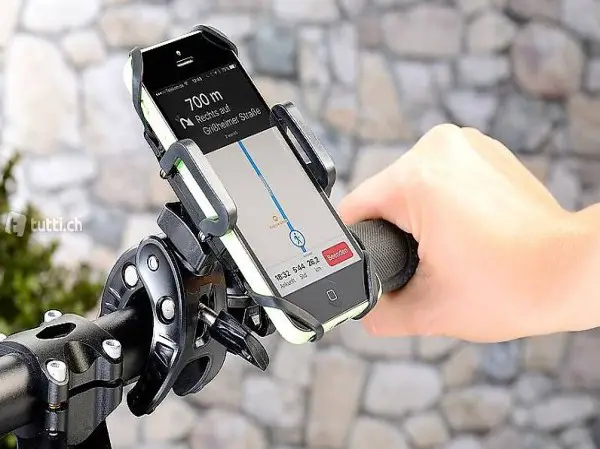  Fahrradhalterung mit Gummifixierung für Smartphones bis 13,9