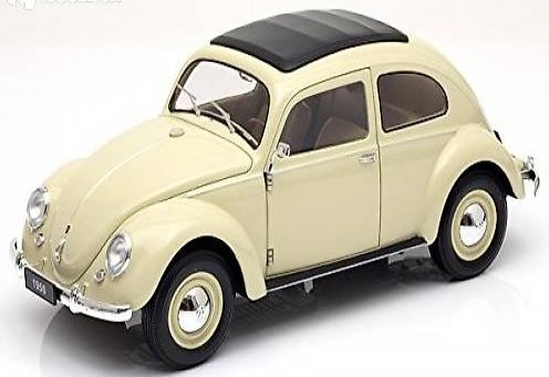  NEU: VW Käfer / Bretzelkäfer 1946-1953 beige 1:18 von Welly
