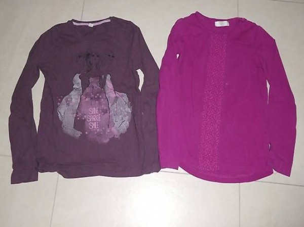 Shirt-Set der Marken "Esprit und Zara", Gr. 140, gem. Foto