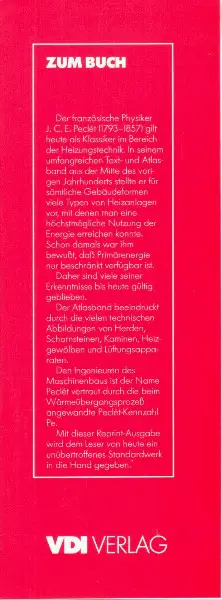 Peclét, Grundsätze der Feuerungskunde. Reprint-Auflage. 2Bde