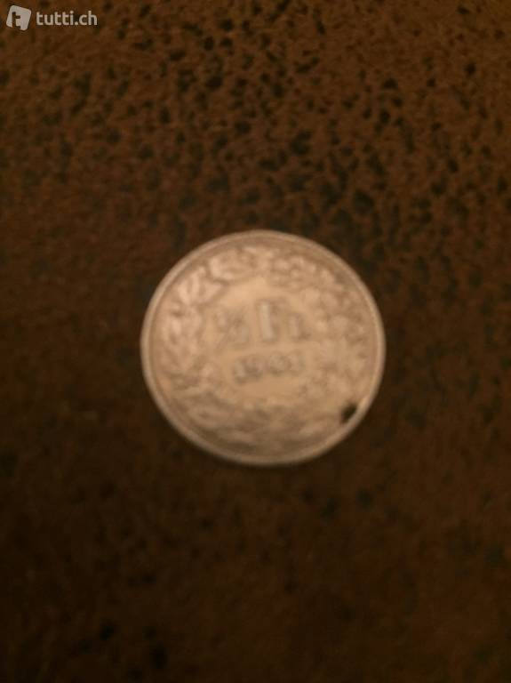 Silber Münze 50 Rp. 1941