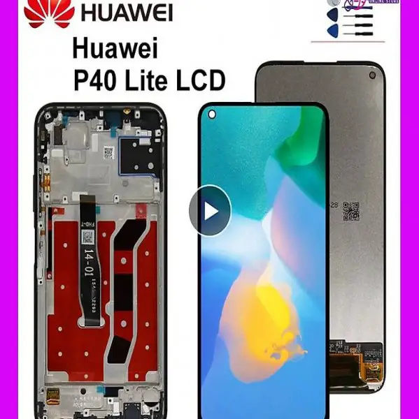  Huawei P40 Lite LCD Schwarz.ohne Rahmen