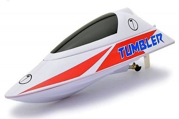  Mini-Rennboot Tumbler - weiss/rot - Pool Racer, RTR-Set