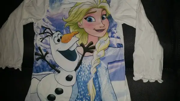 Shirt 116 frozen Elsass olaf