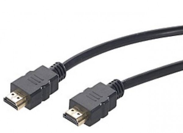  High-Speed-HDMI-Kabel für 4K, 3D & Full HD, HEC, schwarz, 1