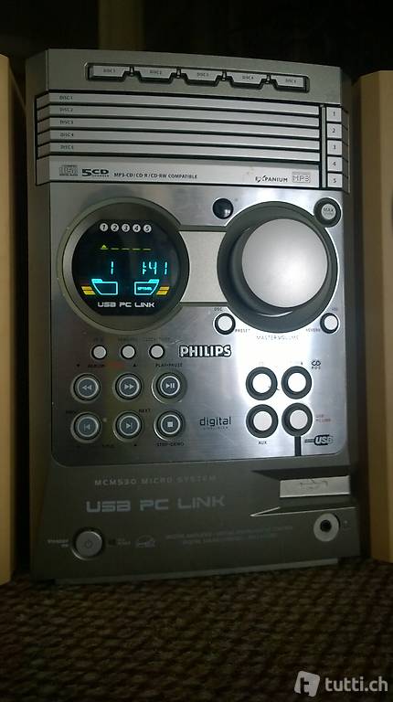 Philips Musikanlage mit CD Wechsler
