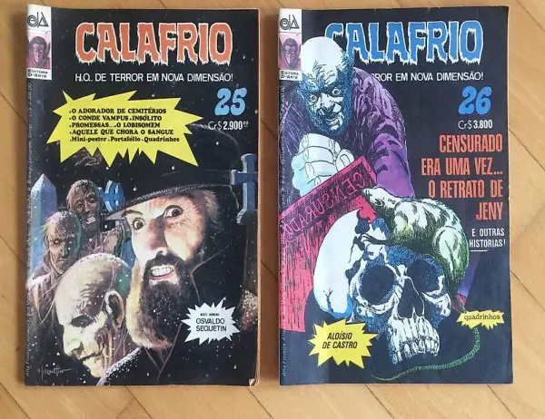 Comics für Erwachsenen Calafrio auf Portugiesisch
