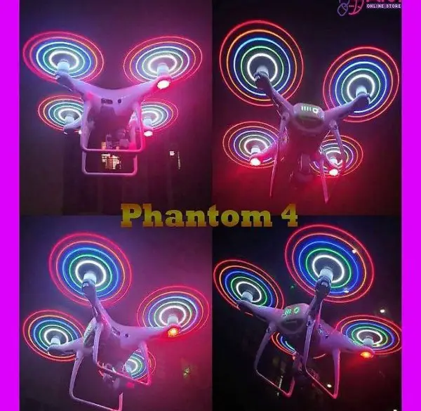 Phantom 4 + Pro LED-Lichtpropeller