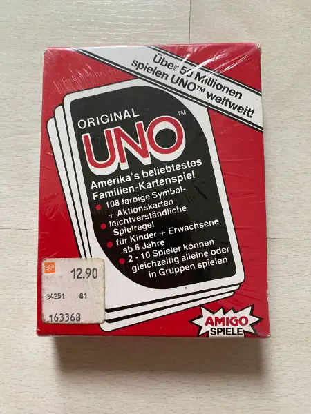 UNO Kartenspiel - Original Version 80er Jahre Amigo Neu