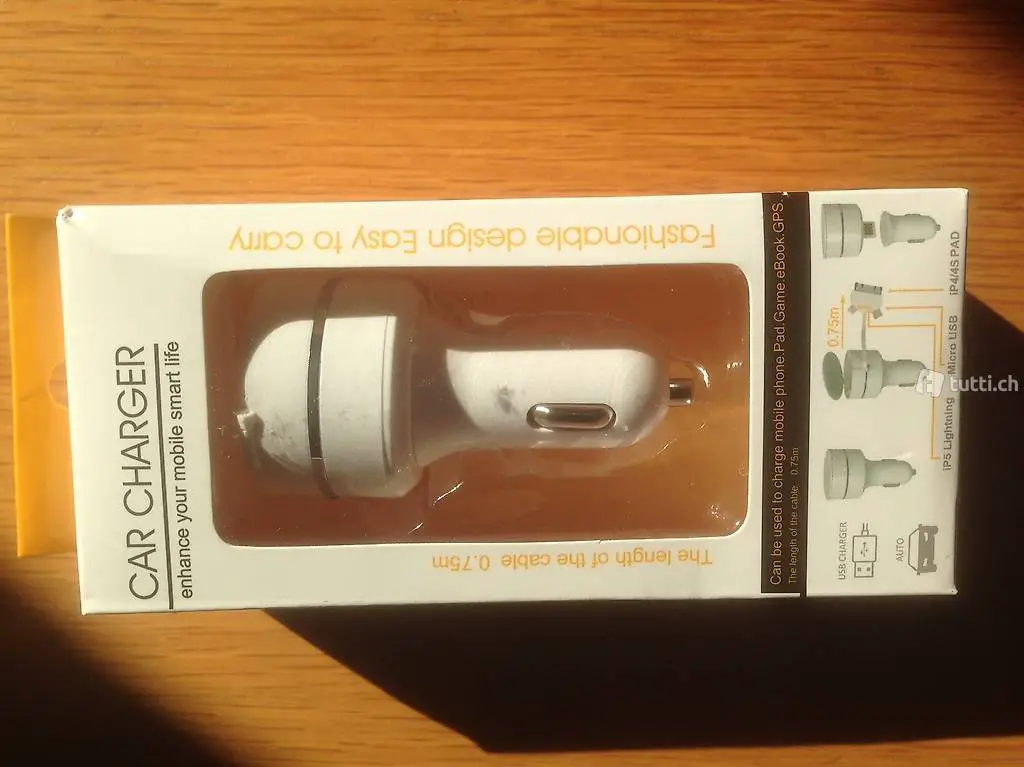 USB CAR CHARGER 4in1-Xaccendisig VEICOLI-ANTARES Line-NEW