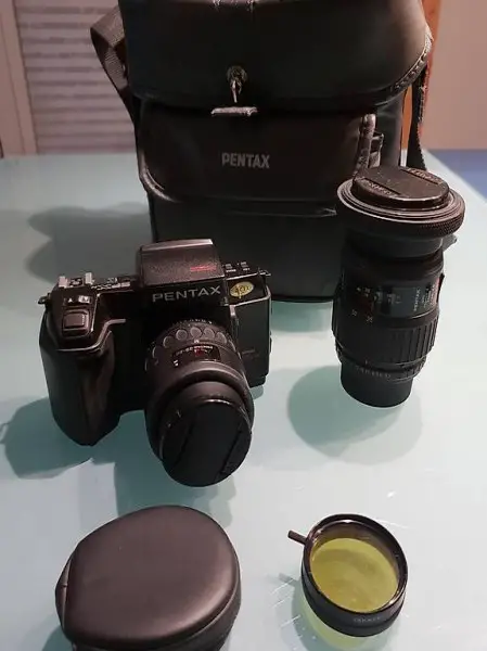 PENTAX SFXN- Fotokamera/ Blitz, Tasche usw.