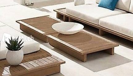  Loungetisch Design Tisch Massiv Teak Holz Wohnzimmertisch