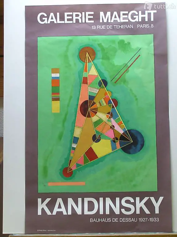 Kunstdruck 45 x 72 Kandinsky Bauhaus Dessau 1917 -1933