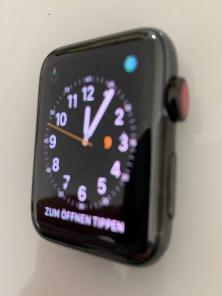 Apple Watch Uhr Edelstahl schwarz 42mm