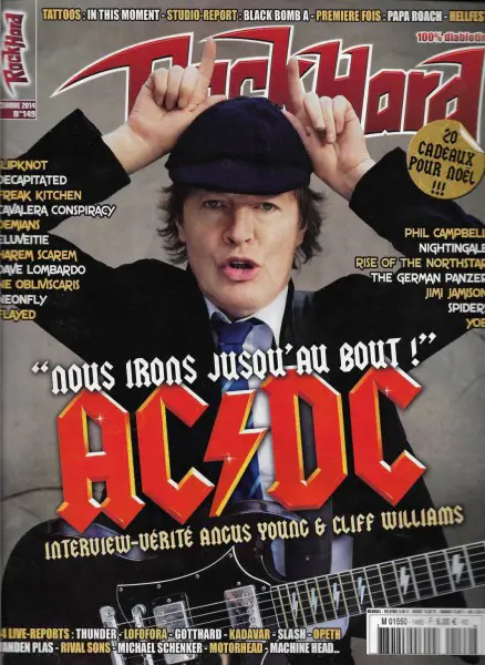 MAGAZINE AC/DC ON COVER : ROCK HARD N 149