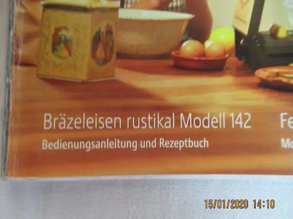  JURA Jura, Brätzeleisen, Bräzeleisen, Rustikal Modell 142