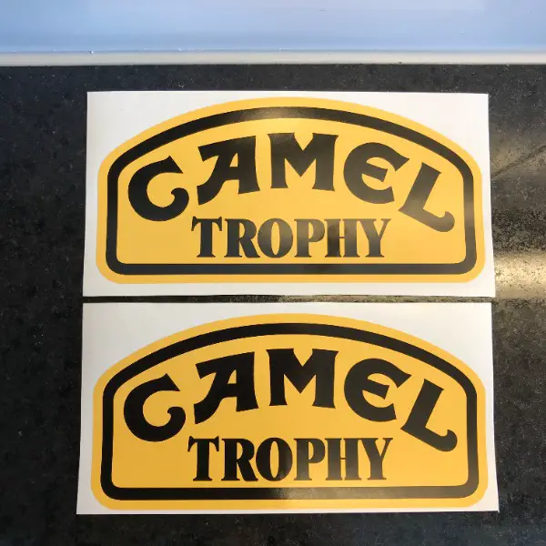 >top: 2x xl sticker camel trophy rallye - motorsport