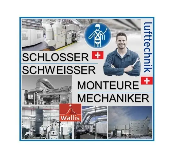 Mechaniker-Schlosser-Schweisser (CH-Kt. Wallis) - ab 06/2024