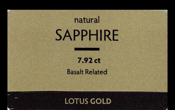 Edelstein natürlicher Saphir 7,92ct tiefblau