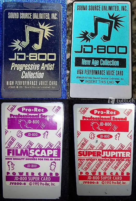 Roland JD800/990 Card Patches, Programme, Sounds