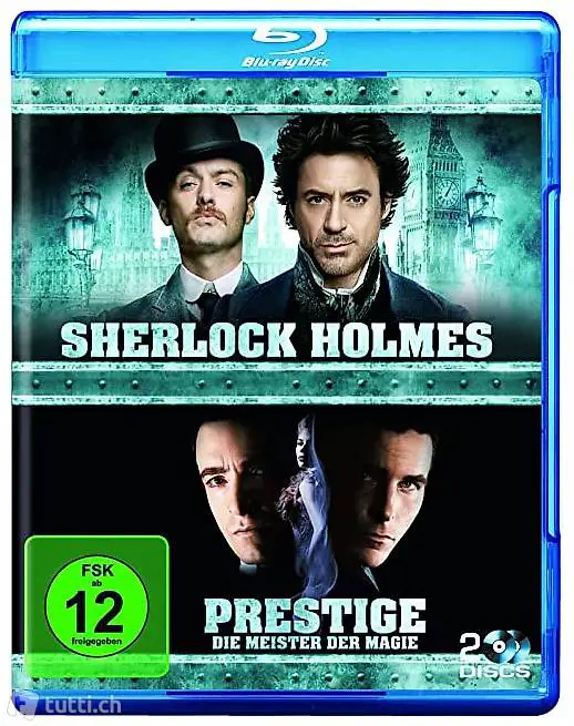 Prestige - Meister der Magie & Sherlock Holmes (2 Blu Ray)