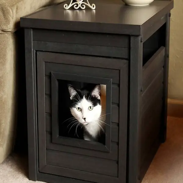  Luxus-Katzentoilette Katzenklo Farbe: Antrazith (oder Braun)